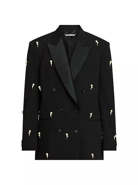 Shop Stella McCartney Embellished Double-Breasted Jacket | Saks Fifth ...