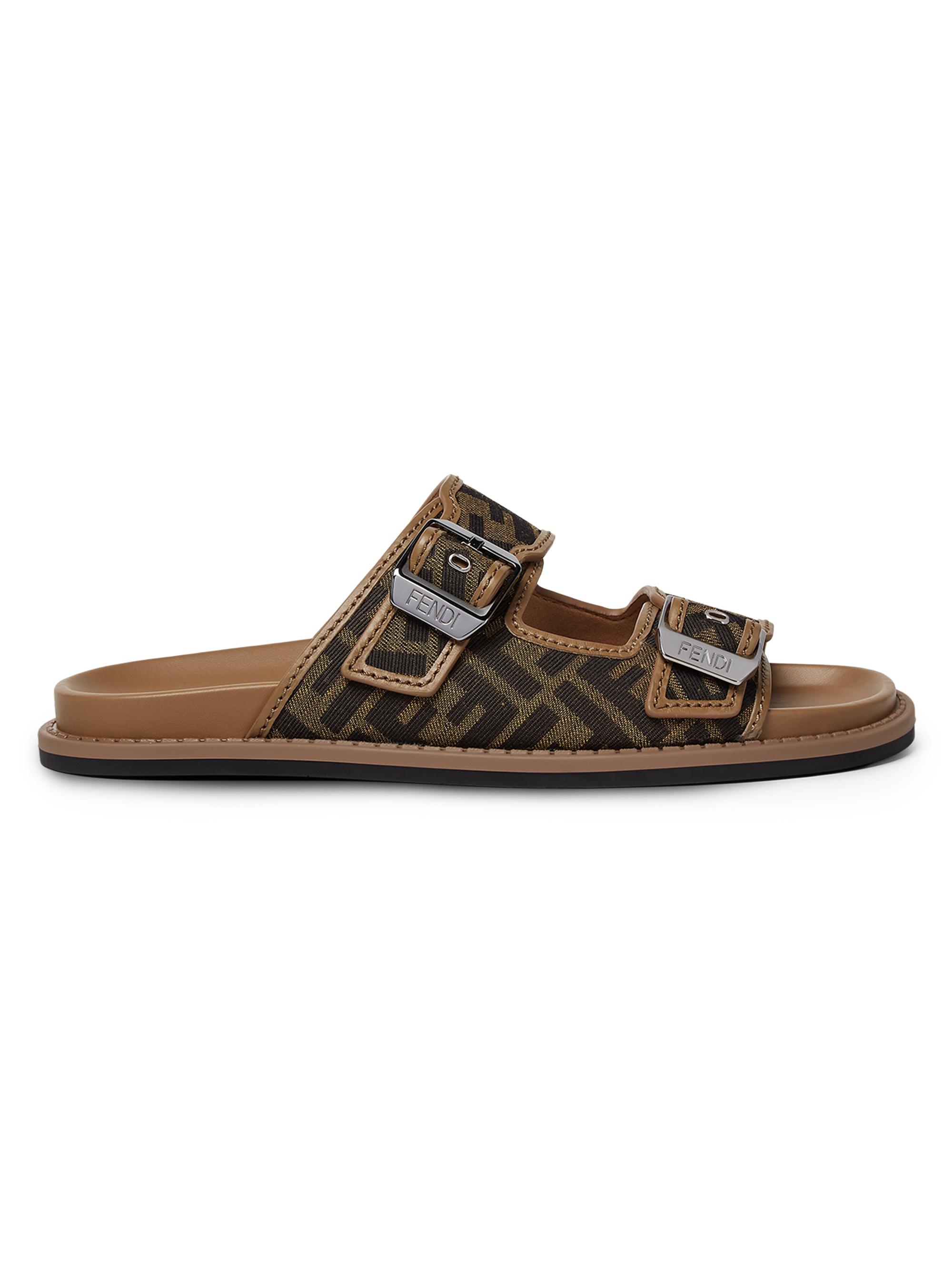 Fendi Women's Fendi Feel Low Leather Sandals Purple