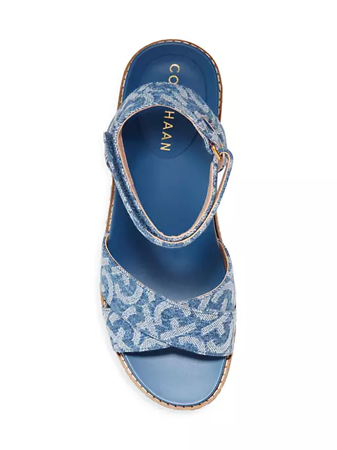 Shop Cole Haan Cloudfeel 75MM Espadrille Wedge Sandals | Saks Fifth Avenue