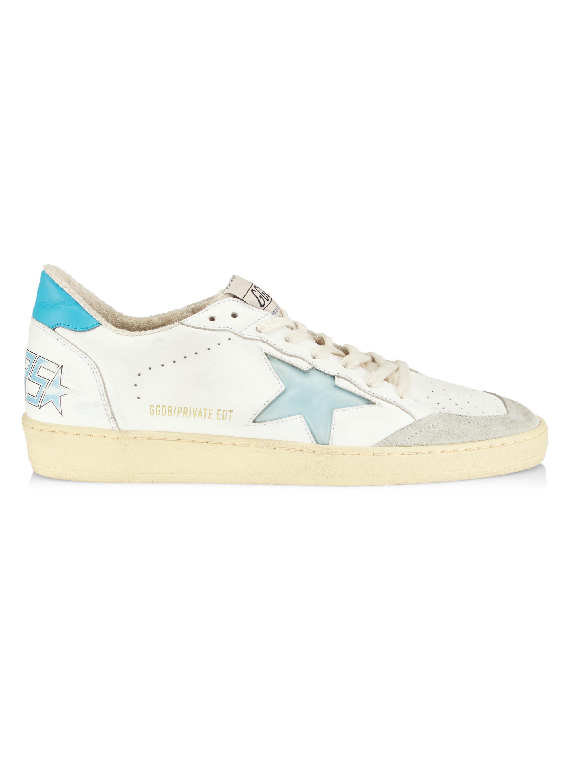 Shop Golden Goose Ball Star Leather LowTop Sneakers Saks Fifth Avenue