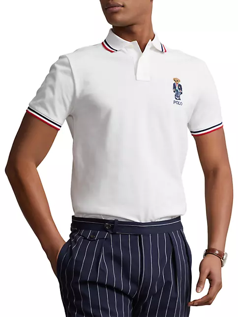 Shop Polo Ralph Lauren Logo Slim-Fit Polo Shirt | Saks Fifth Avenue