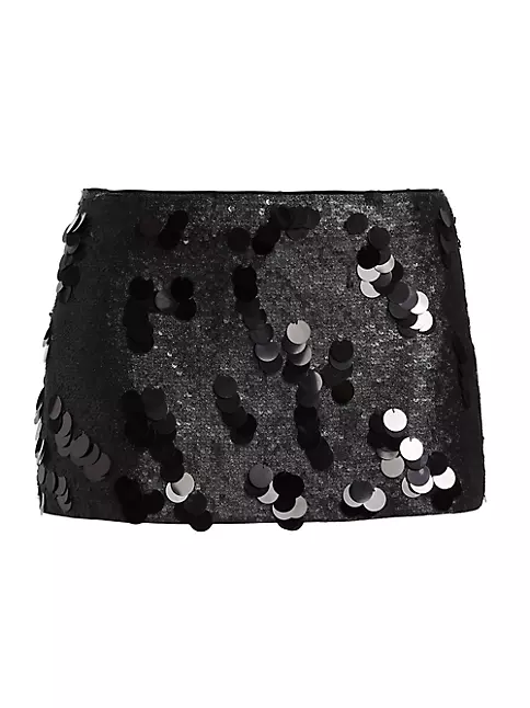 Shop GUIZIO Sequined Miniskirt | Saks Fifth Avenue
