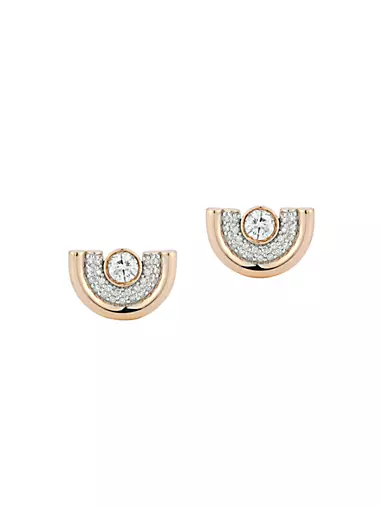 Thoby 18K Rose Gold & 0.45 TCW Tubular Stud Earrings
