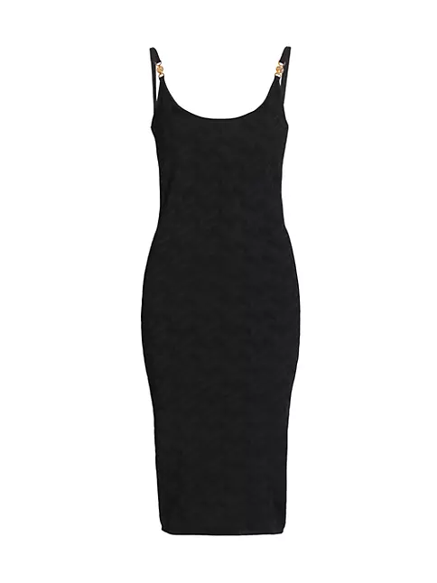 Shop Versace La Vacanza Sleeveless Ribbed Midi-Dress | Saks Fifth Avenue
