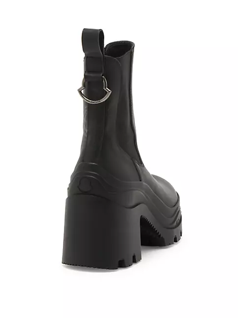 Shop Moncler Envile Leather Chelsea Boots | Saks Fifth Avenue