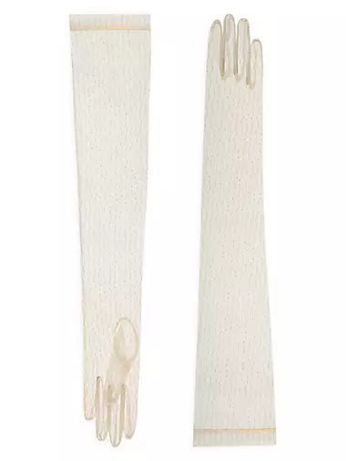 Opera-Length Embroidered Gloves