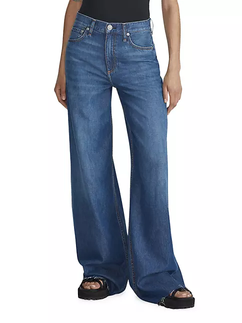 Shop rag & bone Featherweight Sofie Wide-Leg Jeans | Saks Fifth Avenue