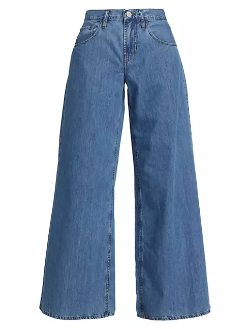 Shop Frame Le Mid Wide-Leg Jeans | Saks Fifth Avenue