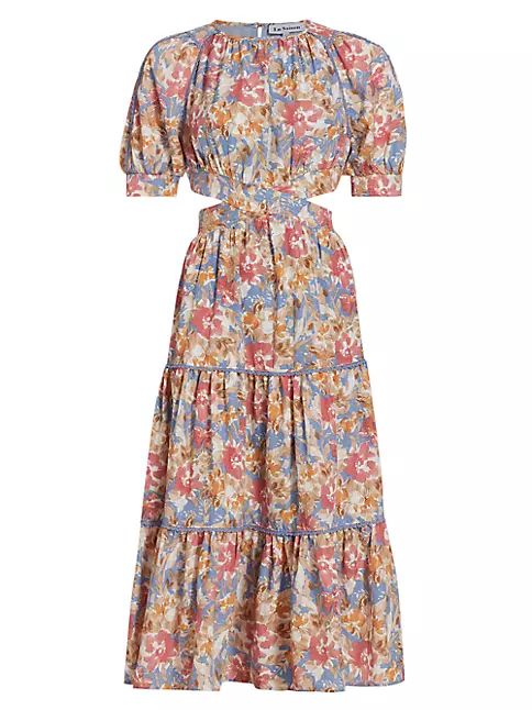 Shop En Saison Soleil Floral Midi Dress | Saks Fifth Avenue