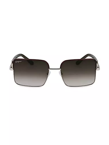 Gancini 60MM Rectangular Sunglasses