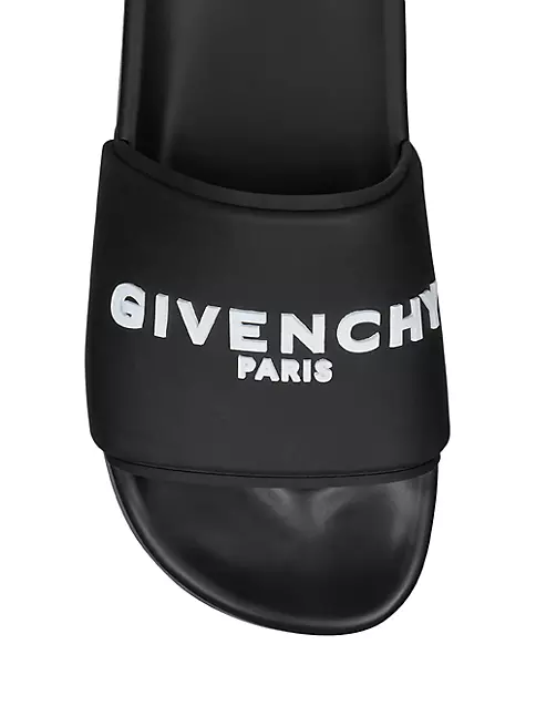 elasticitet Møde Dødelig Shop Givenchy GIVENCHY Paris sandals in rubber | Saks Fifth Avenue