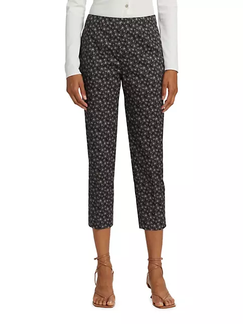 Shop Piazza Sempione Audrey Floral Cropped Trousers | Saks Fifth Avenue