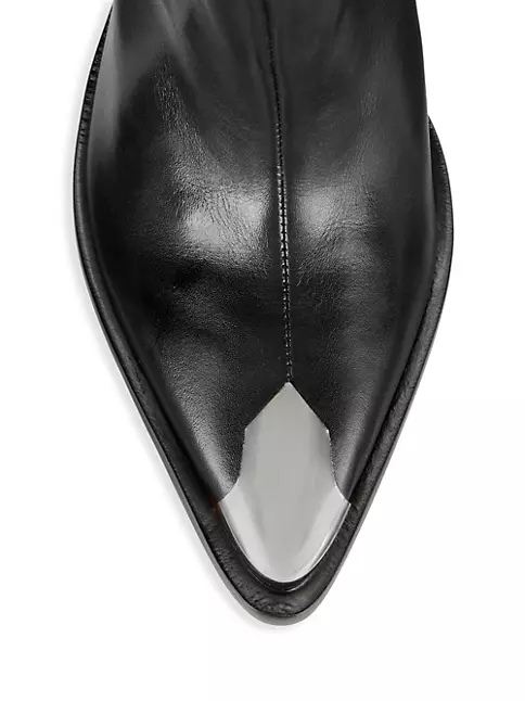 Shop Schutz Blaze 90MM Leather Booties | Saks Fifth Avenue