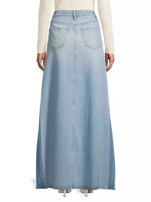 Shop Cynthia Rowley Jean Denim Maxi Skirt | Saks Fifth Avenue