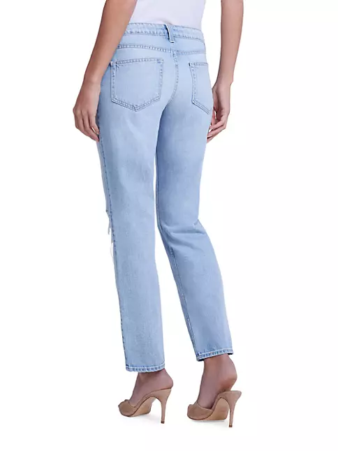 Shop L'AGENCE Nevia Low-Rise Slouch Jeans | Saks Fifth Avenue