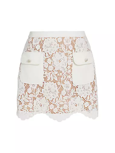 Cord Lace Miniskirt