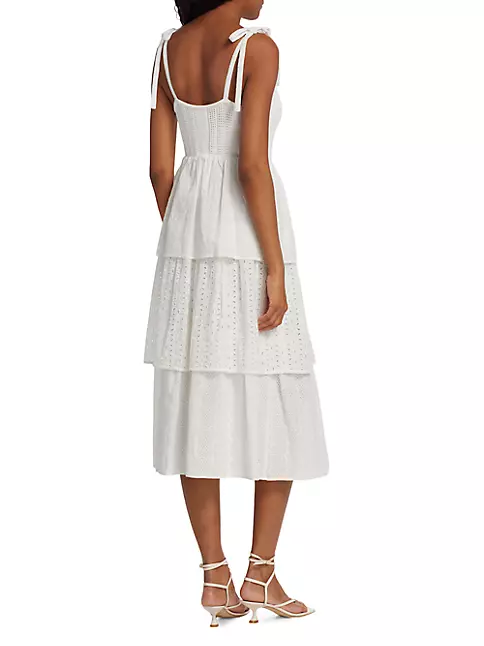 Shop En Saison Croix Tiered Midi Dress | Saks Fifth Avenue