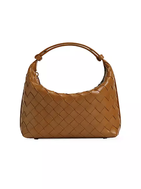Shop Bottega Veneta Small Wallace Leather Top-Handle Bag | Saks Fifth ...