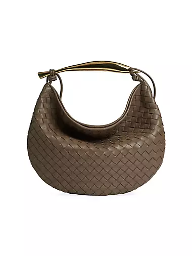 Medium Sardine Intrecciato Leather Top-Handle Bag