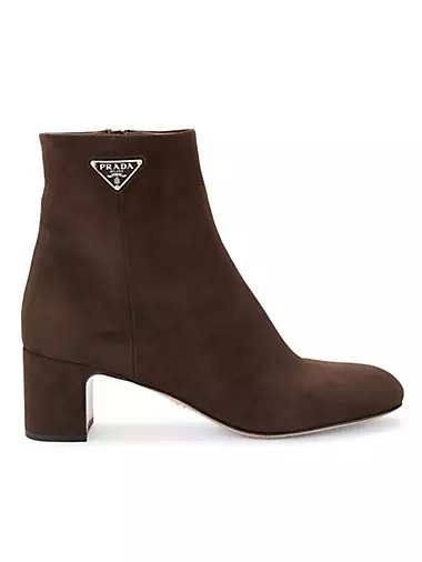 55MM Suede Ankle Boots