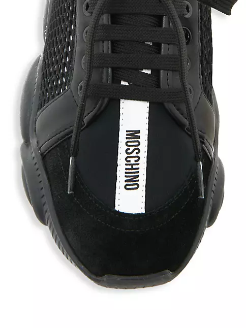 Shop Moschino Teddy Mesh Low-Top Sneakers | Saks Fifth Avenue