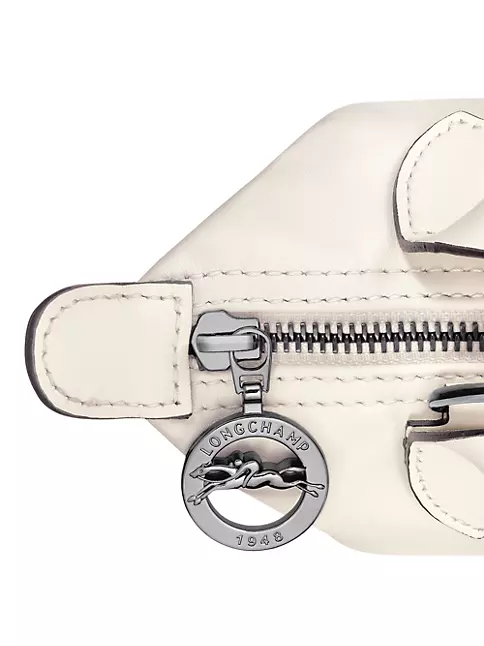 Longchamp Women's Le Pliage Xtra Small Leather Top Handle Bag - Ecru