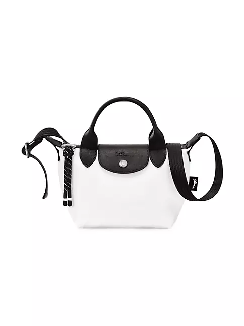 Longchamp Extra Small Le Pliage Leather Top Handle Bag