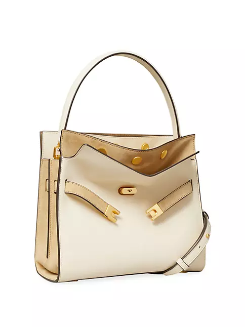 Shop Tory Burch Small Lee Radziwill Leather Double Bag | Saks Fifth Avenue