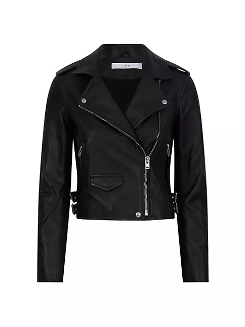 Shop IRO Ashville Leather Jacket | Saks Fifth Avenue