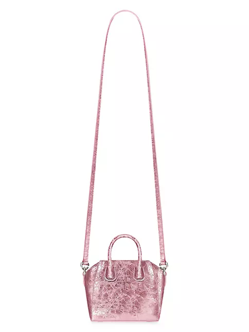 Shop Givenchy Micro Antigona Bag In Laminated Leather | Saks Fifth Avenue