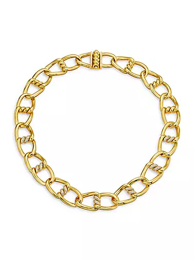 Cialoma 18K Yellow Gold & 2.25 TCW Diamond Chain Necklace