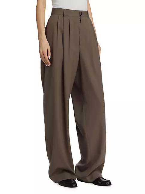 Shop The Row Rufos Wide-Leg Trousers | Saks Fifth Avenue