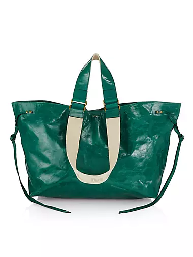 Wardy Patent Leather Tote Bag