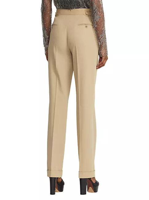 Shop Ralph Lauren Collection Graison Wool Straight-Leg Trousers | Saks ...