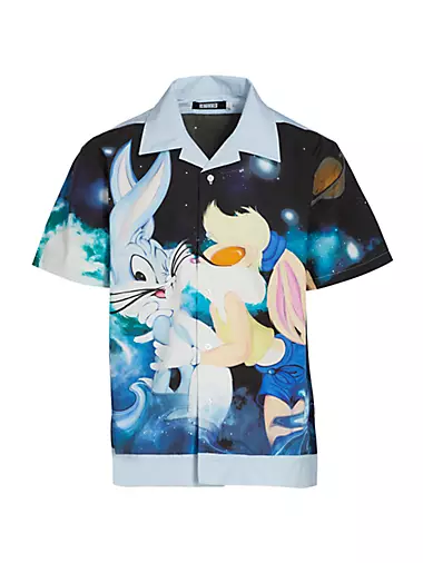 Renowned x Space Jam Love In The Hare Slim-Fit Camp Shirt