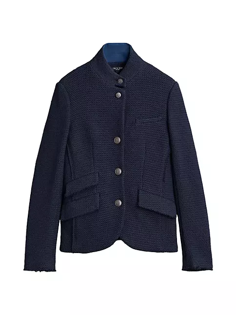 Shop rag & bone Slade Knit Tweed Blazer | Saks Fifth Avenue