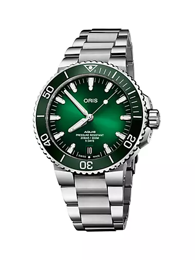 Aquis Date Calibre 400 Stainless Steel Diver's Watch/43.5MM