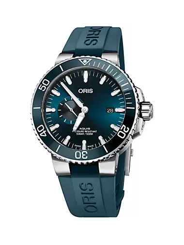 Aquis Stainless Steel & Rubber Diver's Watch/45.5MM