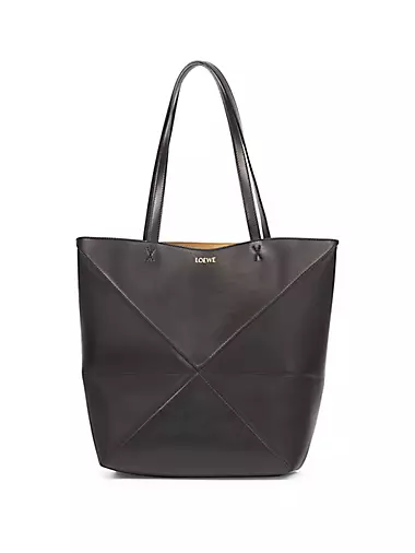 Puzzle Shiny Leather Tote