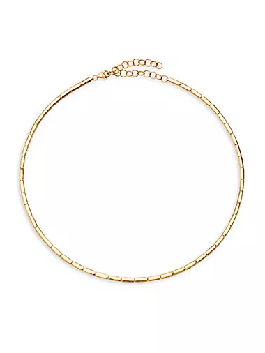 14K Yellow Gold Bar Link Necklace