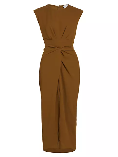 Shop Tanya Taylor Ryland Crepe Twisted Maxi Dress | Saks Fifth Avenue