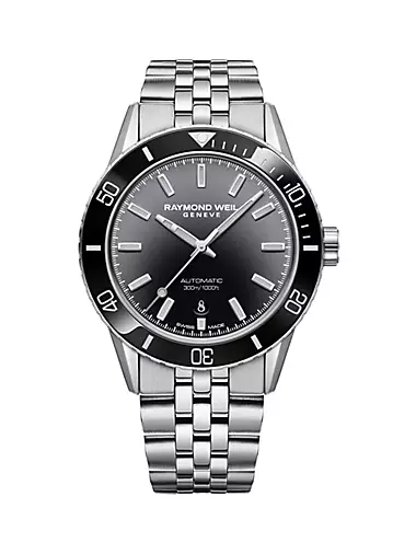 Freelancer Diver Stainless Steel Bracelet Watch