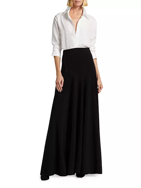 Shop Norma Kamali Grace A-Line Maxi Skirt | Saks Fifth Avenue