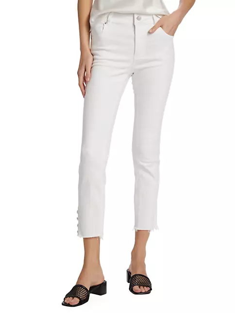 Shop Generation Love Lucie Crystal-Button Crop Pants | Saks Fifth Avenue