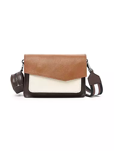 Cobble Hill Expander Crossbody (Black)- Designer leather Handbags