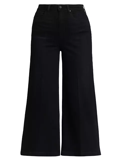 Shop Paige Frankie Wide-Leg Cropped Jeans | Saks Fifth Avenue