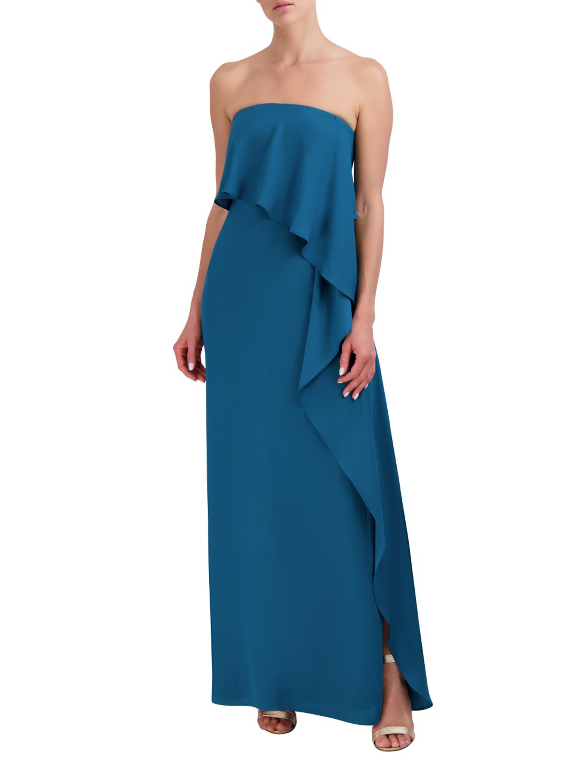 Shop BCBGMAXAZRIA Strapless Cascading Ruffle Gown | Saks Fifth Avenue