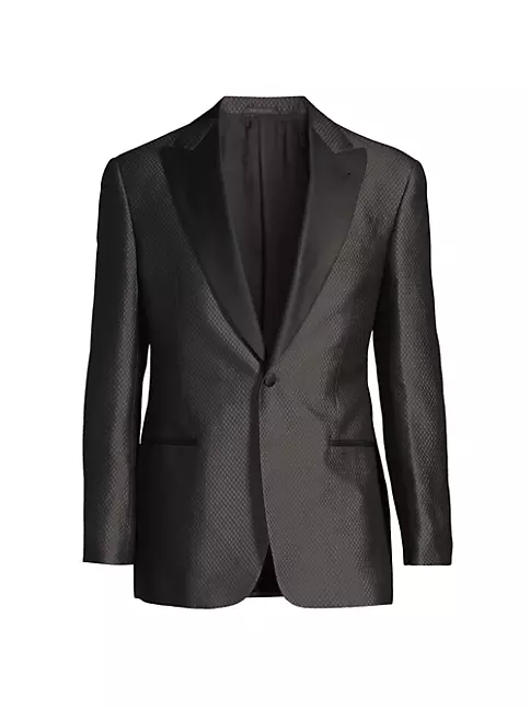 Shop Giorgio Armani Silk-Blend Dinner Jacket | Saks Fifth Avenue