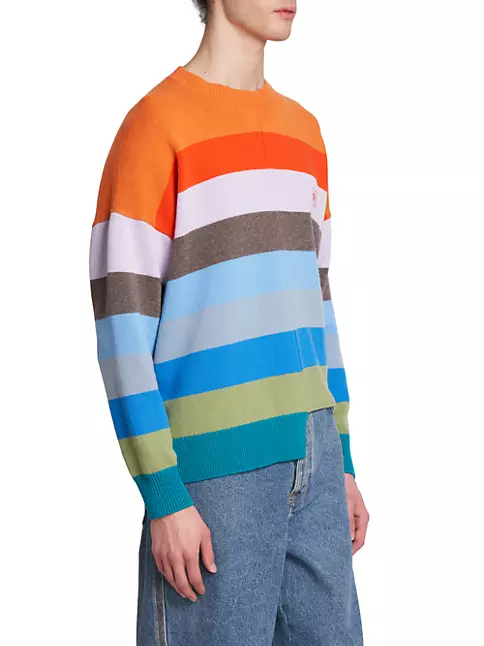 Shop LOEWE Multicolor Striped Sweater | Saks Avenue
