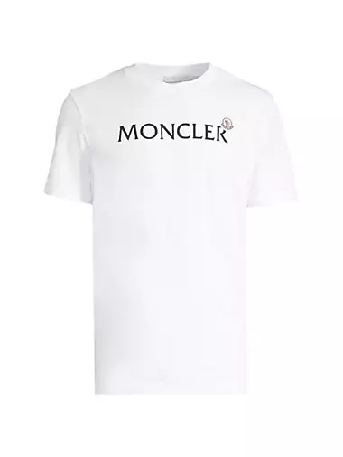 Shop Moncler Logo Crewneck T-Shirt | Saks Fifth Avenue